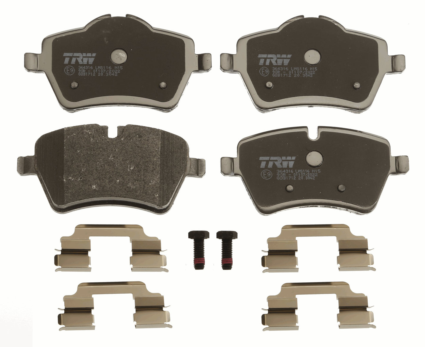 TRW - GDB1712 - Bremsbelagsatz, Scheibenbremse// 19-2885//2398401 // J210