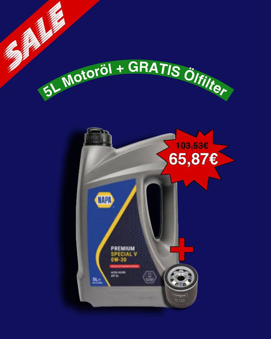 Napa - 0W30 - N121005 - Qualität Motoröl 5L & 1X Ölfilter Gratis