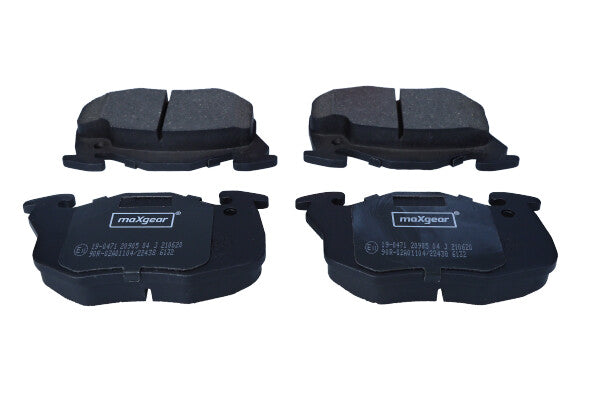 MAXGEAR - 19-0471 - Bremsbelagsatz, Scheibenbremse - // C41