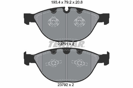 TEXTAR - 2379101 - Bremsbelagsatz, Scheibenbremse -//- GDB1558 // 19-1078 -// J14