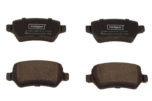 MAXGEAR - 19-0450 - Bremsbelagsatz, Scheibenbremse - // C32