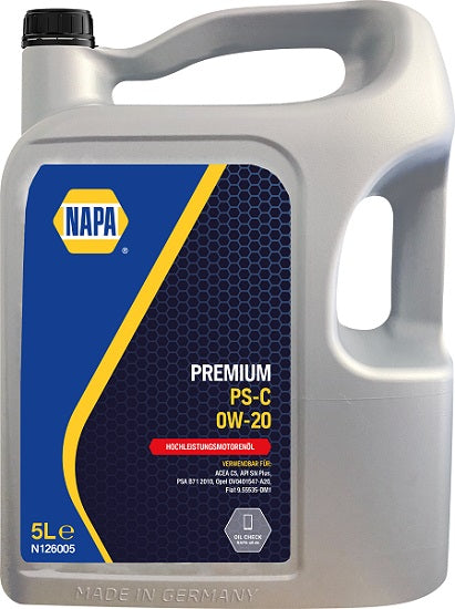 Napa - 0W20 - N126005 - Qualität Motoröl 5L & 1X Ölfilter Gratis