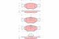 TRW - GDB1533 - Bremsbelagsatz, Scheibenbremse - // 19-1087 // 2377501 // J132