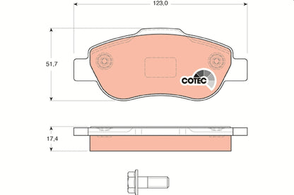 TRW - GDB1589 - Bremsbelagsatz, Scheibenbremse//19-0521//2407201 // i66