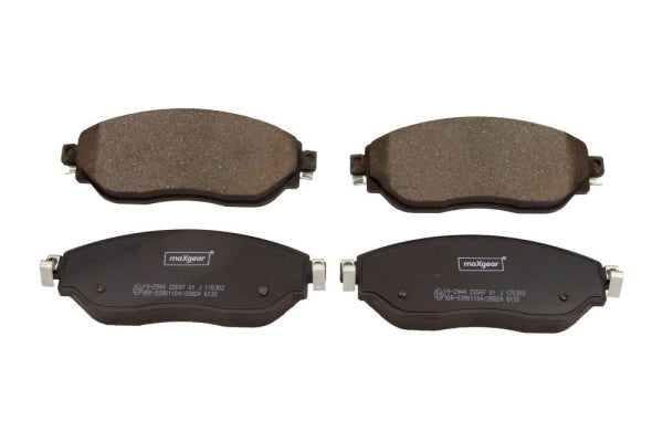 MAXGEAR - 19-2944 - Bremsbelagsatz, Scheibenbremse - // H37