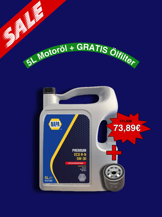 NAPA - 5W30 - N127005 - Qualität Motoröl & 1X Ölfilter Gratis