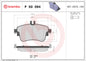 BREMBO - P50094 Bremsbelagsatz, Scheibenbremse // H61