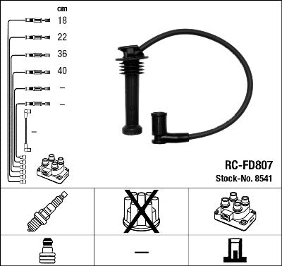 NGK - RC-FD807 - Zündleitungssatz - ZÜNDLEITUNGSSATZ